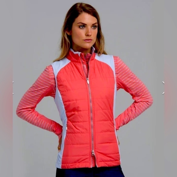 Zero Restriction Jackets & Blazers - Zero Restriction Tess Vest Womens Primaloft Dual Direction Zipper Pink Sz M